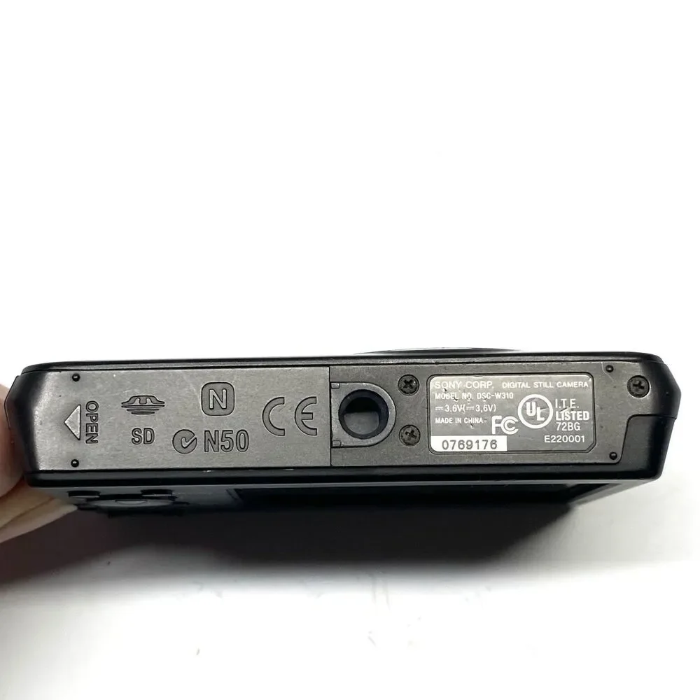 Sony Cybershot DSC-W310 12.1 MP Black Digital Camera New Battery 8GB SD Card